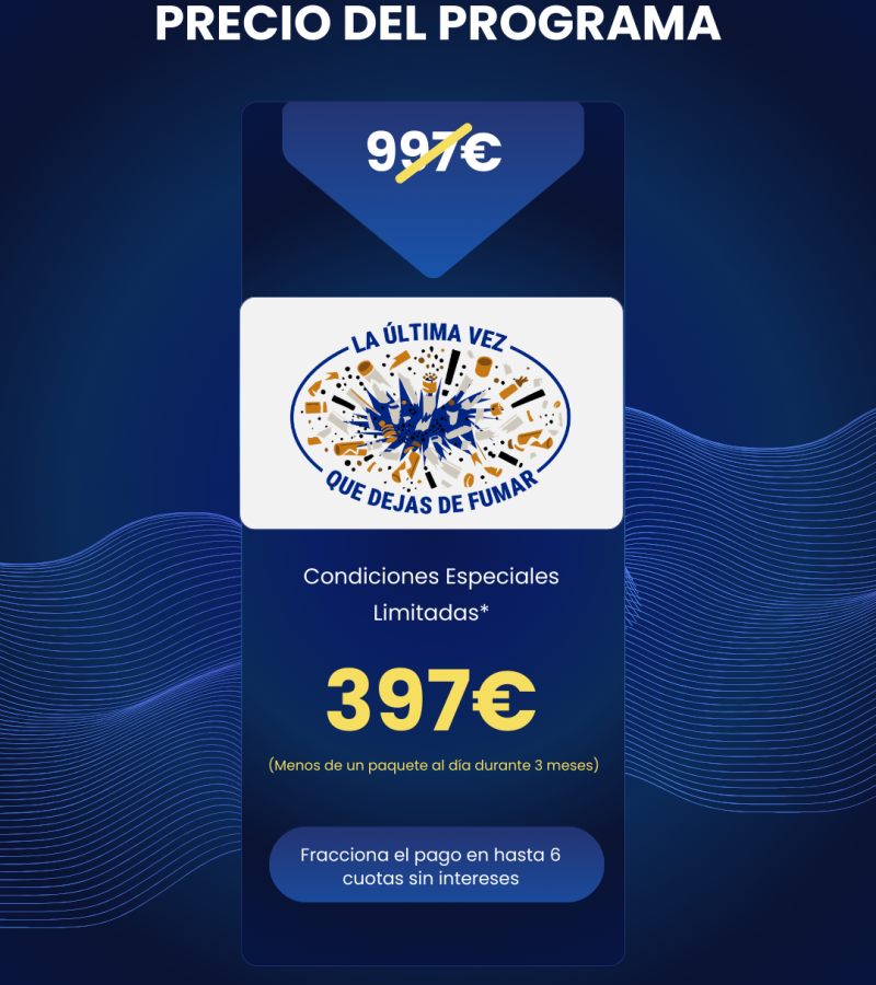 Precio por dejar de Fumar